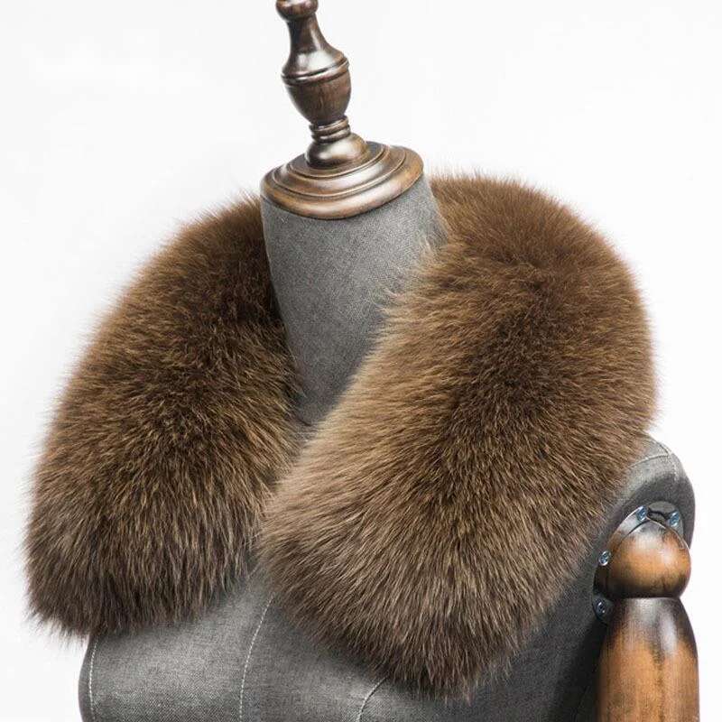 Shawl Wrap Winter - Winter Natürliche Fuchs Pelz Schal Quadrat