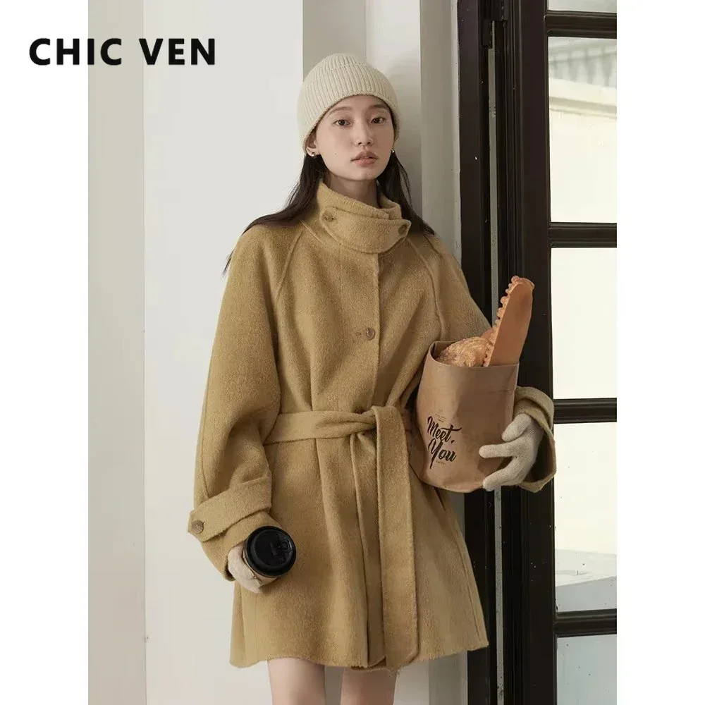 CHIC VEN Koreanische Frauen Wo – Wool Coat Peacoat Bewertung und Preis