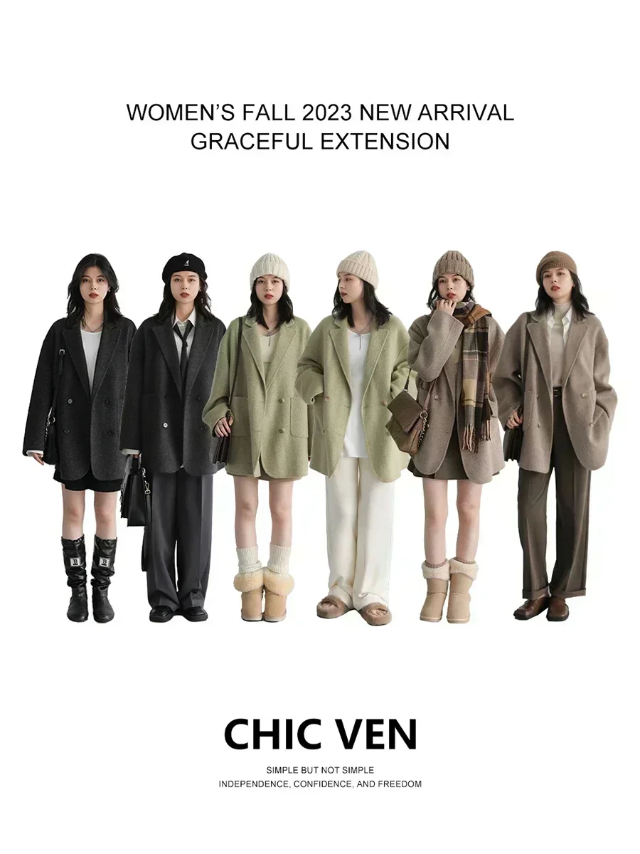 CHIC VEN Damen Wollmäntel, loc – Wool Coat Peacoat Bewertung und Preis