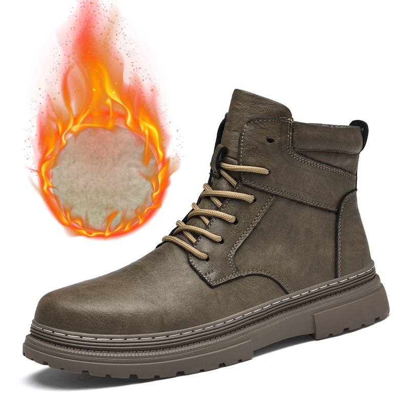 Warme Winter Männer Leder Schu – Waterproof Winter Boot Bewertung und Preis