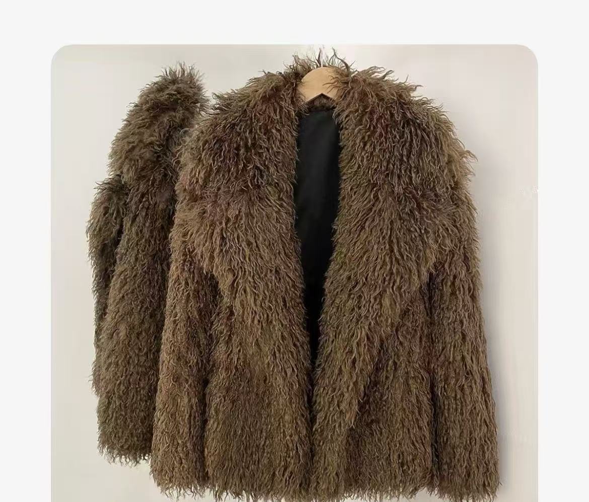 Pelzmäntel für Damen, Herbst u – Wool Coat Peacoat Bewertung und Preis