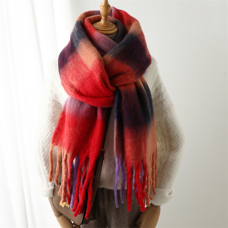 Neuer Herbst-Winter-Karo-Schal – Wool Scarf Men Bewertung und Preis