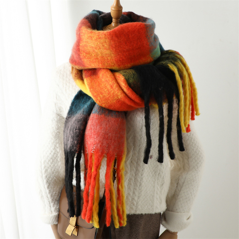 Neuer Herbst-Winter-Karo-Schal – Wool Scarf Men Bewertung und Preis