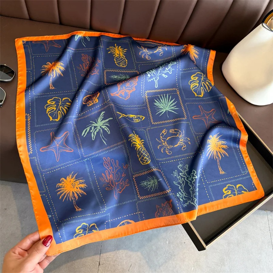 Blauer Seidenschal für Damen,  – Shawl Wrap Winter Bewertung und Preis